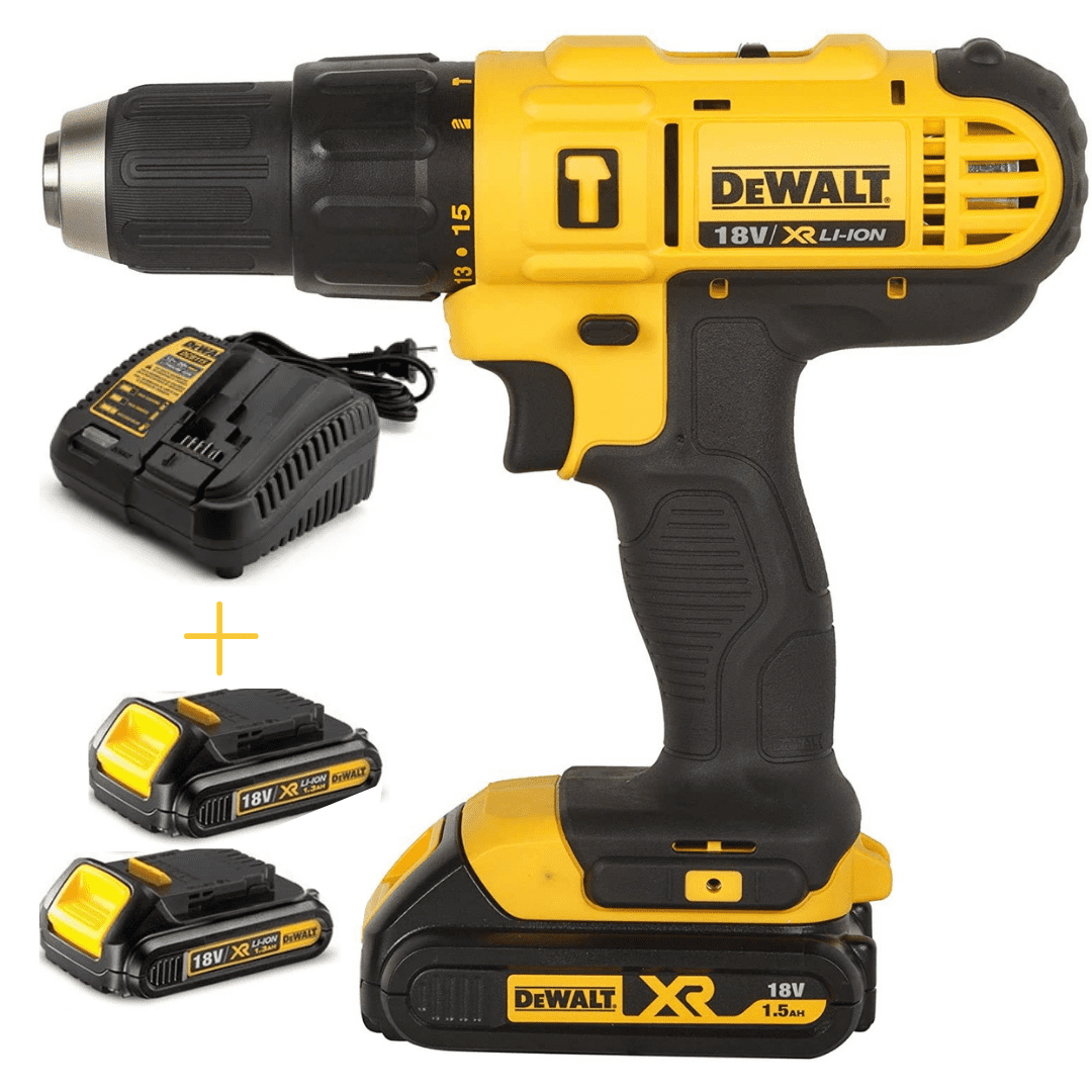 DEWALT-DCD776S2-1.png DEWALT Cordless 18V Hammer Drill Driver 13mm DCD776S2 - Image 1