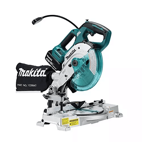 POW.MIT_.62240216_1668014005065.png MAKITA 165 mm (6-1/2 inch) Cordless Compound Miter Saw With LED Light DLS600Z - Image 1