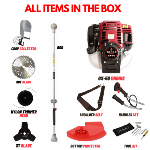 BAJAJ Shakti 50CC 2.50 HP 4 Stroke Petrol Brush Cutter BJS-50 - Image 2