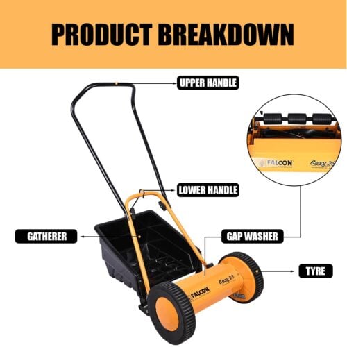 FALCON 11 Inch Manual Lawn Mower Easy-28 - Image 4