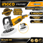 INGCO 1400 Watt 4500 RPM Electric Angle Polisher AP14008