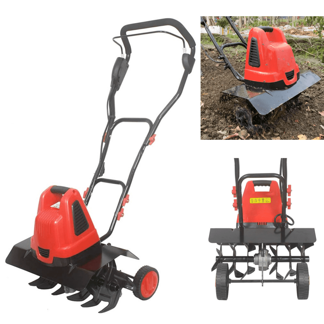 Image of Electric tiller cultivator with headlight