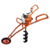 GreenMax 68CC Wheels Earth Auger with 6 Inch Drill Bit