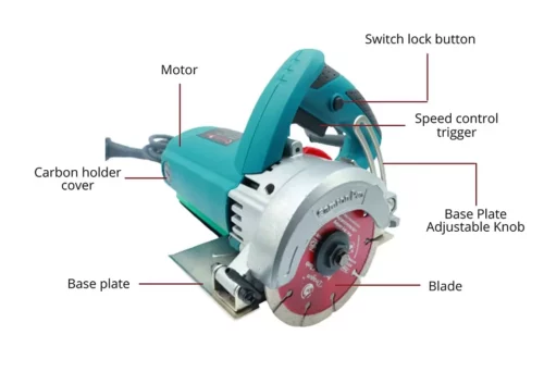 CAMRON Pro MB+Angle Grinder Professional Heavy Duty 12000RPM Tile Cutter Machine with Angle Grinder 1000 watt - Image 2
