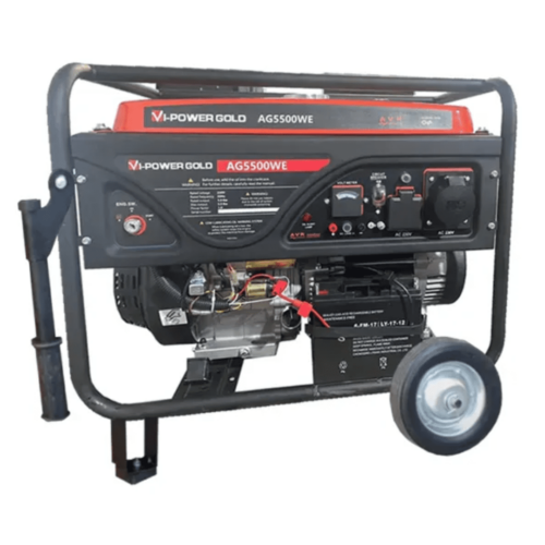 Vi Power Gold 15 HP 5.5 KVA Self Start Petrol Generator AG5500WE - Image 1