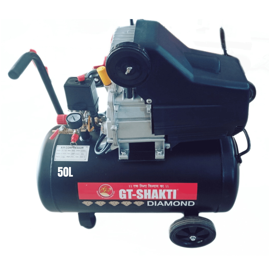 gt-shakti-compressor-gtd-50-2 GT Shakti Powerful 2.5 HP 50 Litres Copper Air Compressor GTD-50 - Image 1