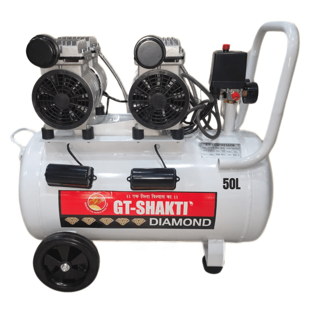 gt-shakti-compressor-gtd-of-50-2 GT Shakti Oil-Free 1.5 HP 50 Litres Copper Air Compressor GTD-OF-50 - Image 1