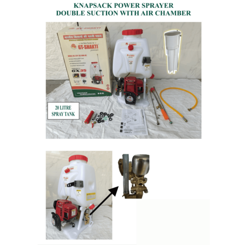 GT Shakti 4 Stroke Backpack GX35 Power Sprayer Double Suction with Air Chamber GTP-767-HON-DS - Image 3