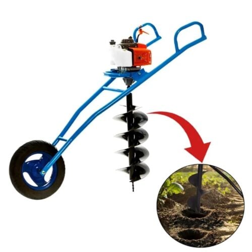 STALLION 63CC 2-in-1 Trolley Earth Auger 3.5 HP with 8 Inch Drill STEA-63 - Image 4