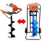 earth auger with 2 wheels